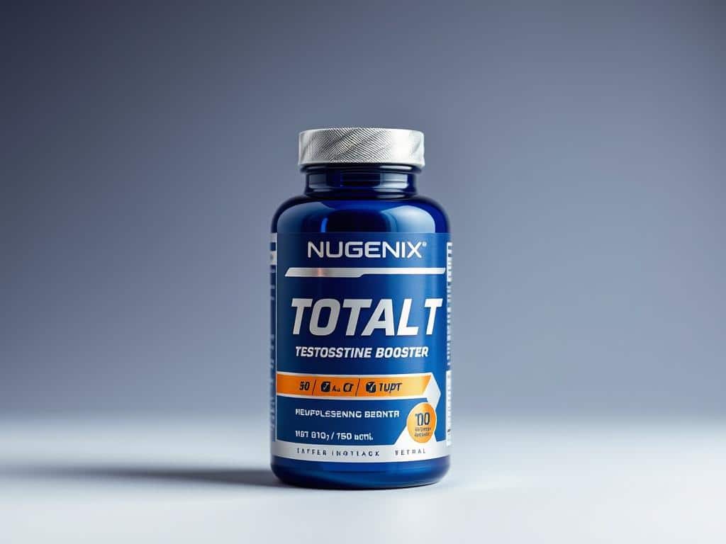 Nugenix Total-T testosterone booster bottle showing one of the best testosterone boosters in market for sexual health Nugenix Total-T testosterone booster bottle showing one of the best testosterone boosters in market for sexual health