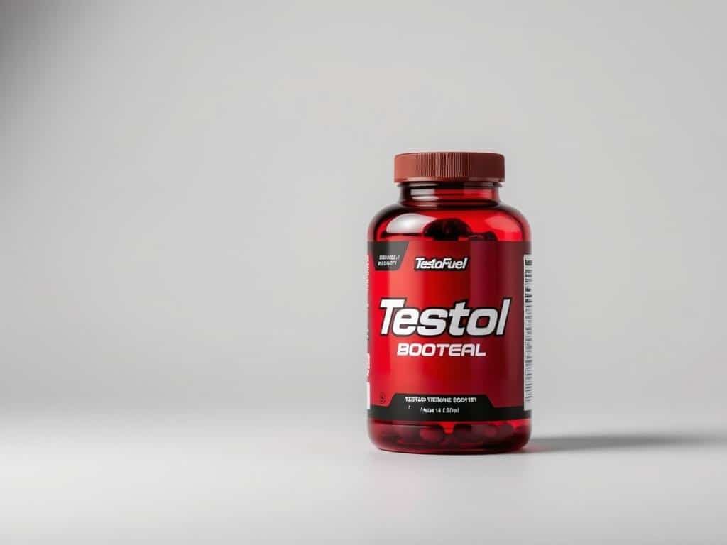 TestoFuel testosterone booster bottle showing one of the best testosterone boosters in market for muscle growth TestoFuel testosterone booster bottle showing one of the best testosterone boosters in market for muscle growth