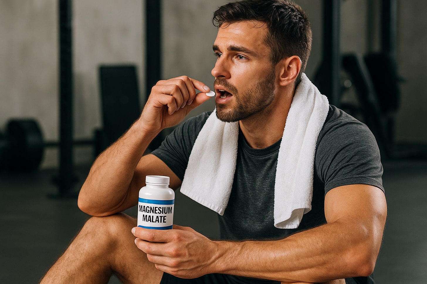 Athlete recovering with magnesium malate after intense workout in 2025 Athlete recovering with magnesium malate after intense workout in 2025