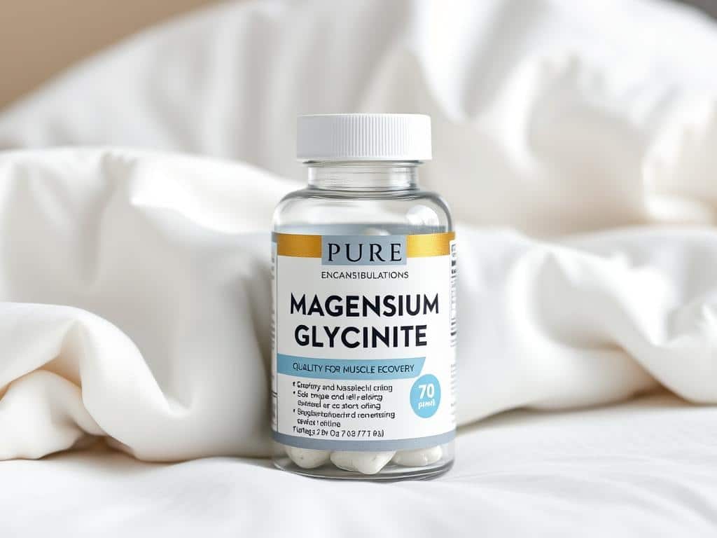 Bottle of Pure Encapsulations Magnesium Glycinate supplement for muscle recovery 2025 Bottle of Pure Encapsulations Magnesium Glycinate supplement for muscle recovery 2025