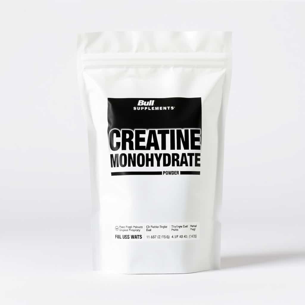Bulk Supplements Creatine Monohydrate powder package