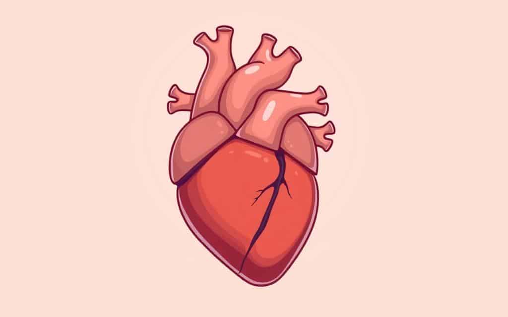 A detailed anatomical illustration of a human heart, rendered with a sense of simplicity and elegance. The heart is positioned prominently in the center, with a neutral background that allows the organ to take center stage. The lighting is soft and diffused, creating a subtle depth and a sense of depth. The shading is minimal, focusing on the key structures and contours of the heart, highlighting its intricate yet beautiful form. The overall mood is one of calm, informative clarity, conveying the importance of this vital organ in a visually compelling manner.